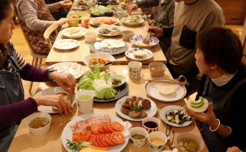 みんなで秋のもちもちベーグルランチ会